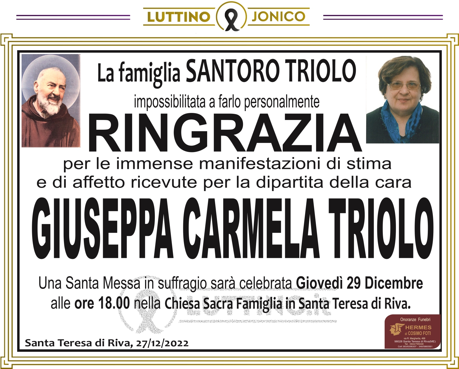 Giuseppa Carmela  Triolo 